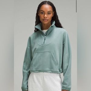 Lululemon Brushed Softstreme Ribbed Half Zip
